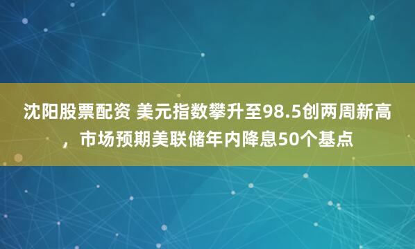 沈阳股票配资 美元指数攀升至98.5创两周新高，市场预期美联储年内降息50个基点