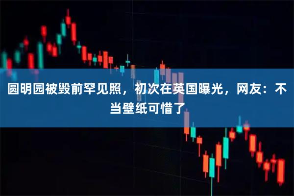 圆明园被毁前罕见照，初次在英国曝光，网友：不当壁纸可惜了